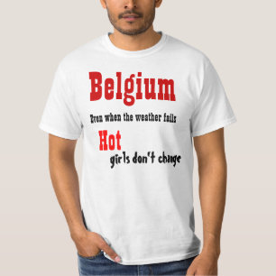 Belgium hot women t-shirts