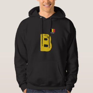Belgium Human-Flag Letter B Group Matching Belgium Hoodie