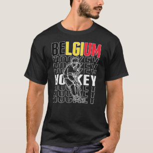 Belgium Ice Hockey Fans Proud Belgian Hockey Team T-Shirt