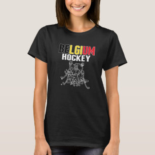 Belgium Ice Hockey Fans Proud Belgian Hockey Team  T-Shirt