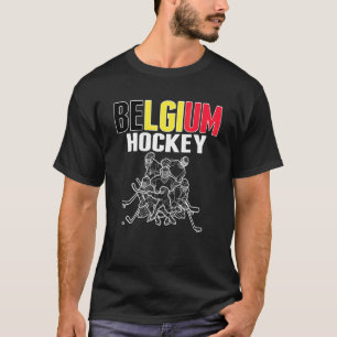 Belgium Ice Hockey Fans Proud Belgian Hockey Team  T-Shirt
