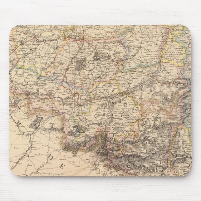 Belgium, Luxembourg Mouse Mat (Front)