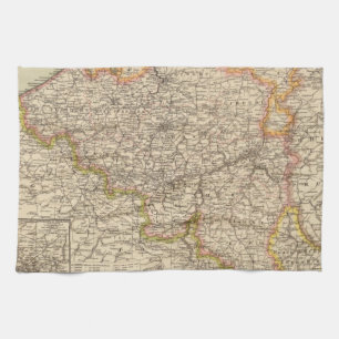 Belgium, Luxemburg Tea Towel