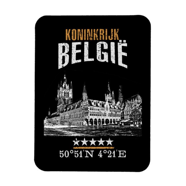 Belgium Magnet (Vertical)