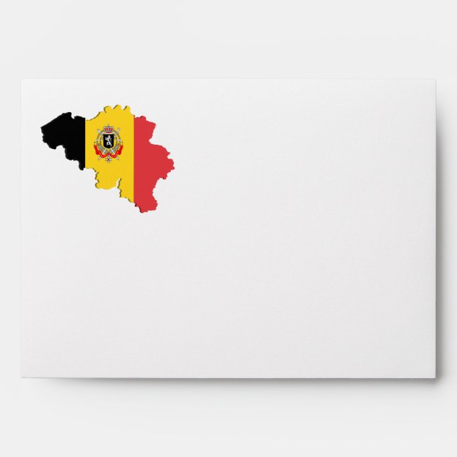 Belgium map envelope (Front)