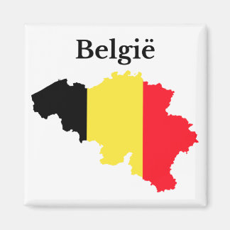 Belgium Map Flag (Dutch) Magnet