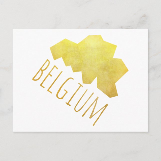 Belgium Map Postcard (Front)