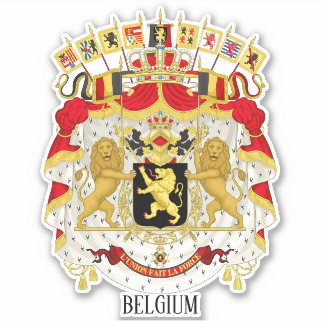 Belgium National Coat Of Arms Patriotic (Front)