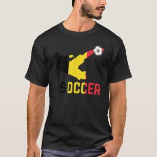 Belgium National Soccer  Soccer Belgium Flag Footb T-Shirt