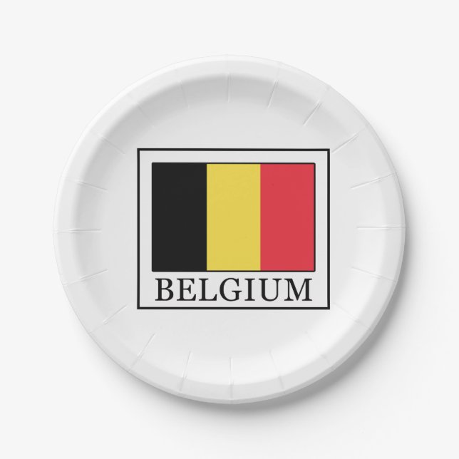 Belgium Paper Plate (Front)