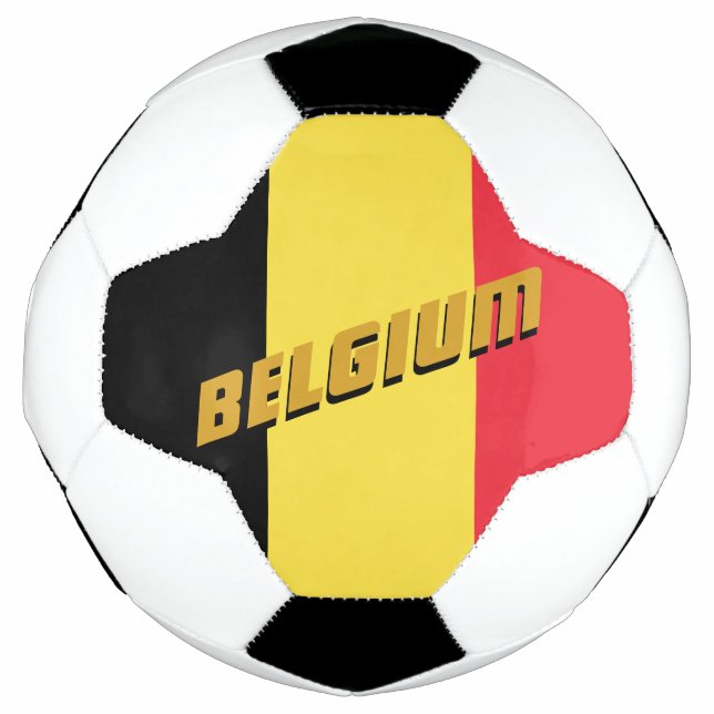 Belgium Patriotic Football & Belgian Flag (Front)