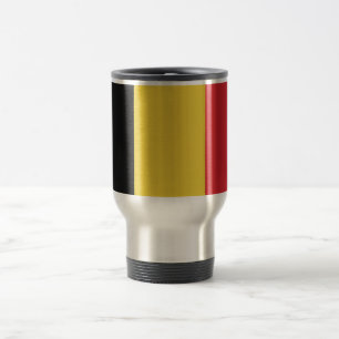 Belgium Plain Flag Travel Mug