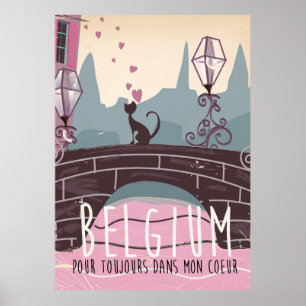 Belgium pour toujours dans mon coeur poster