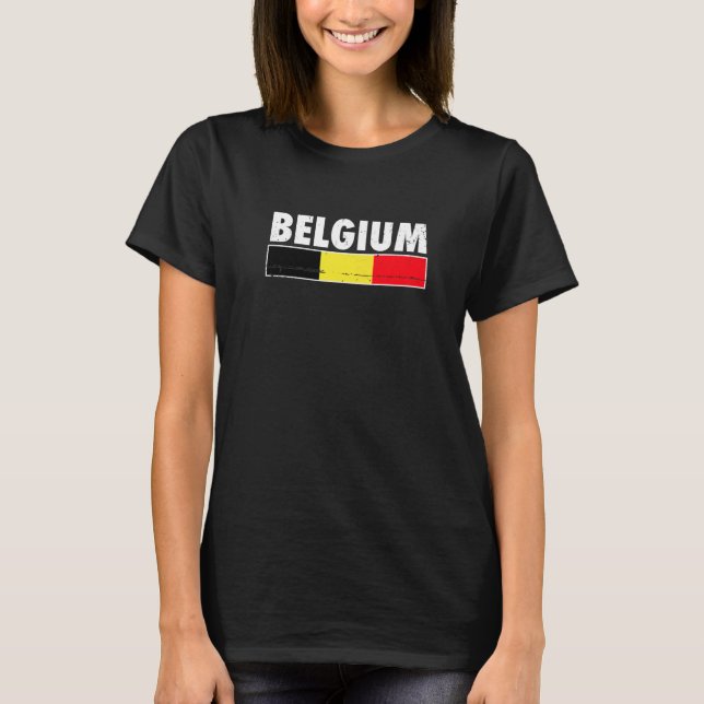Belgium Proud Belgian Flag  1 T-Shirt (Front)