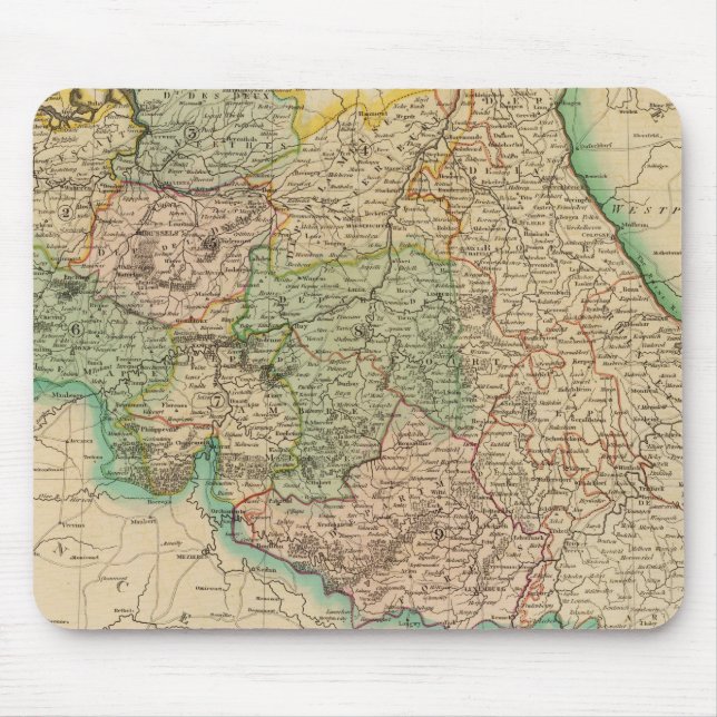 Belgium provinces mouse mat (Front)