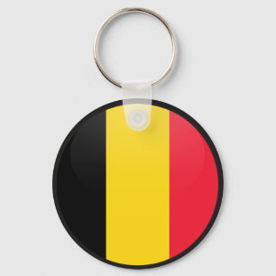 Belgium quality Flag Circle Key Ring