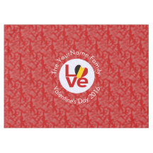 Belgium Red LOVE Flag Personalised