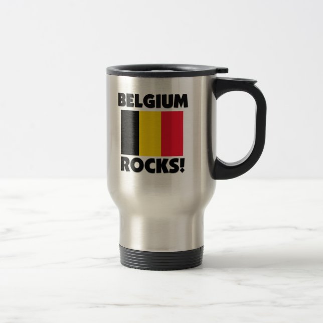 Belgium Rocks Travel Mug (Right)