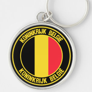 Belgium Round Emblem Key Ring