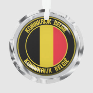 Belgium Round Emblem Ornament