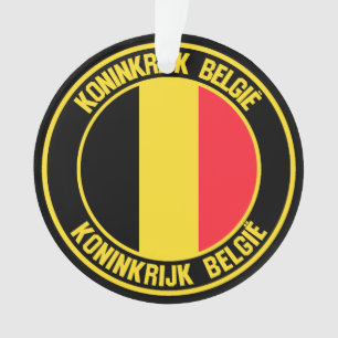 Belgium Round Emblem Ornament