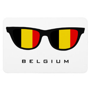Belgium Shades custom text & colour magnet
