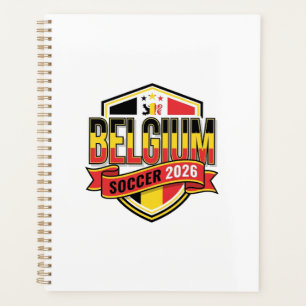 Belgium Soccer 2026 Soccer Bold Country Typography Planner