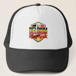 Belgium Soccer 2026 Soccer Bold Country Typography Trucker Hat