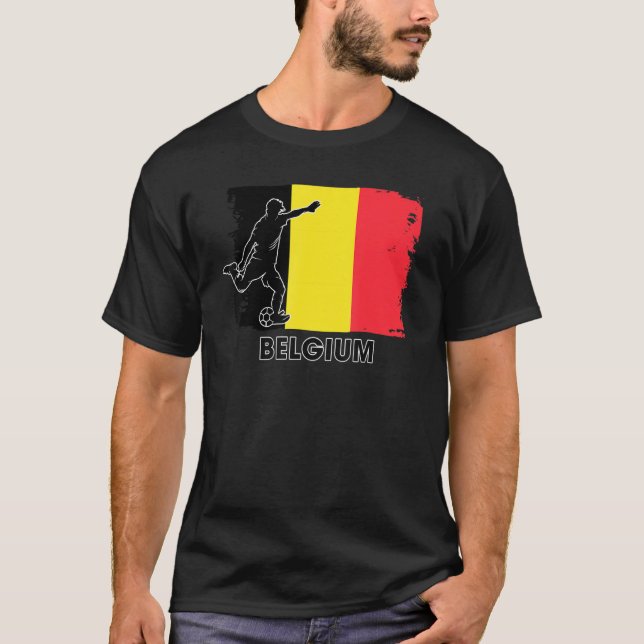 Belgium Soccer Fan  2022 National Football Team Fl T-Shirt (Front)