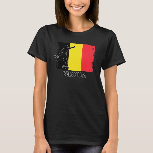 Belgium Soccer Fan  2022 National Football Team Fl T-Shirt (Front)
