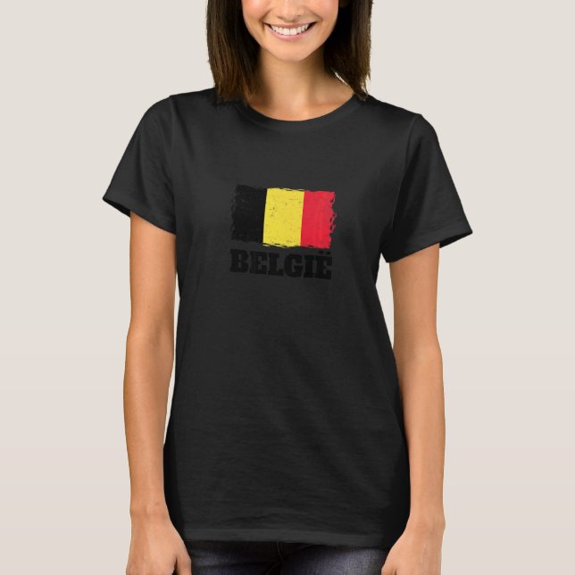 Belgium soccer & football fan 2022 Flag of Belgium T-Shirt (Front)