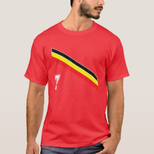 Belgium Soccer Number 7 Belgian Football Team Spor T-Shirt