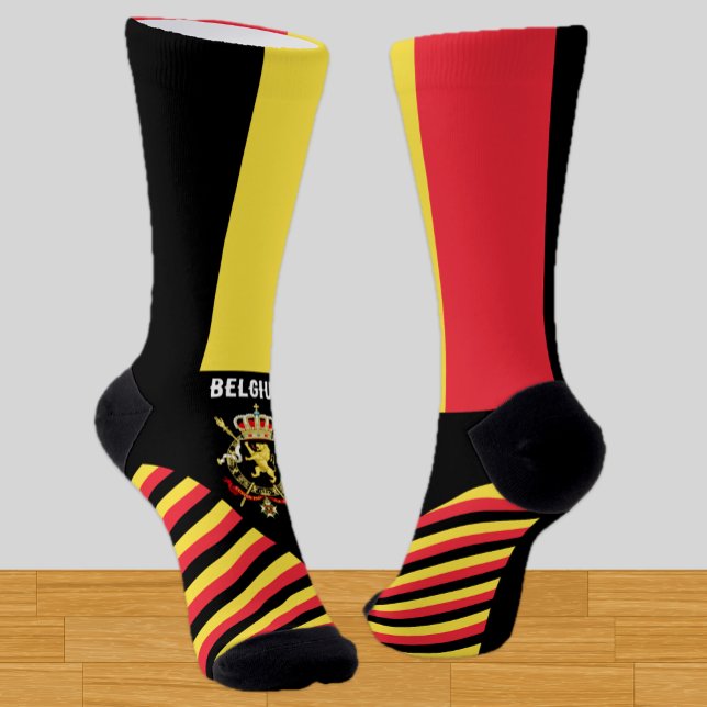 Belgium Socks, Belgian flag colours / sports Socks (Creator Uploaded)