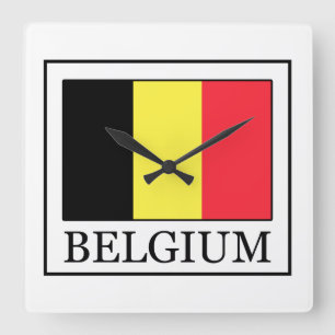 Belgium Square Wall Clock