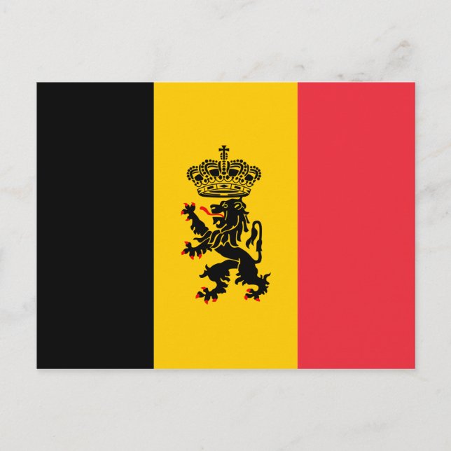 Belgium State Flag Postcard (Front)