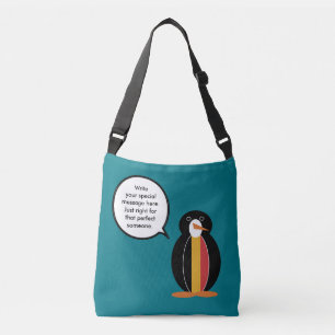 Belgium Talking Ms Penguin Personalised Crossbody Bag