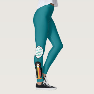Belgium Talking Ms Penguin Personalised Leggings