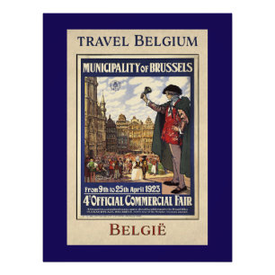 Belgium Travel Poster (1923)