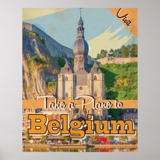 Belgium vintage Travel Poster. Poster (Front)