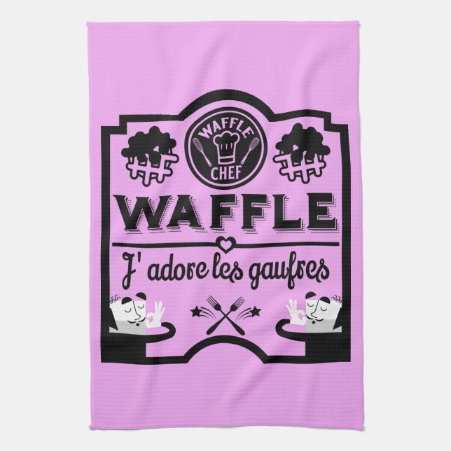 Belgium Waffles Tea Towel (Vertical)