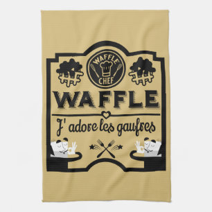 Belgium Waffles Tea Towel