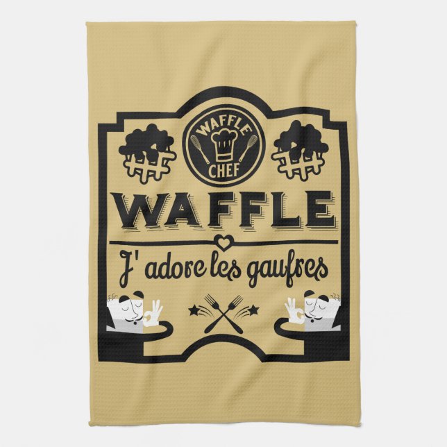 Belgium Waffles Tea Towel (Vertical)