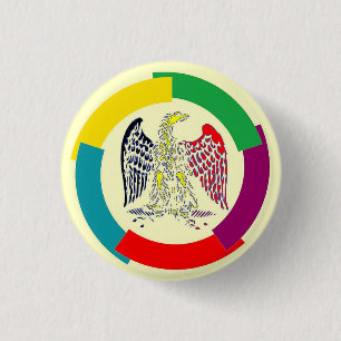 Belgium without borders 3 cm round badge