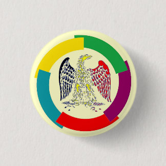 Belgium without borders 3 cm round badge