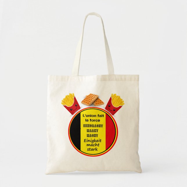 'Belgium's motto' Tote Bag (Front)