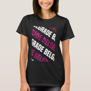 Belgrade Camo Pattern Pink Camouflage T-Shirt