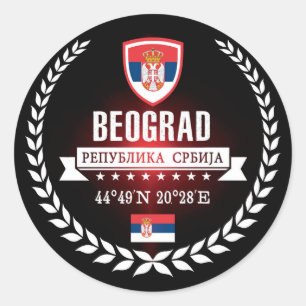 Belgrade Classic Round Sticker