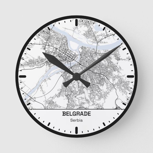 Belgrade Clock City Line Art (Front)