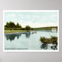 Belgrade Lake, Maine 1910 Vintage
