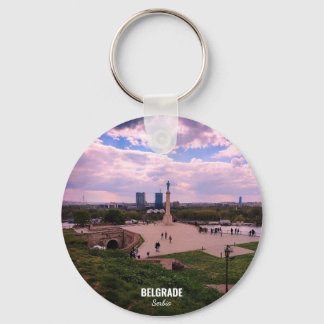 Belgrade panoramic view from Kalemegdan Key Ring